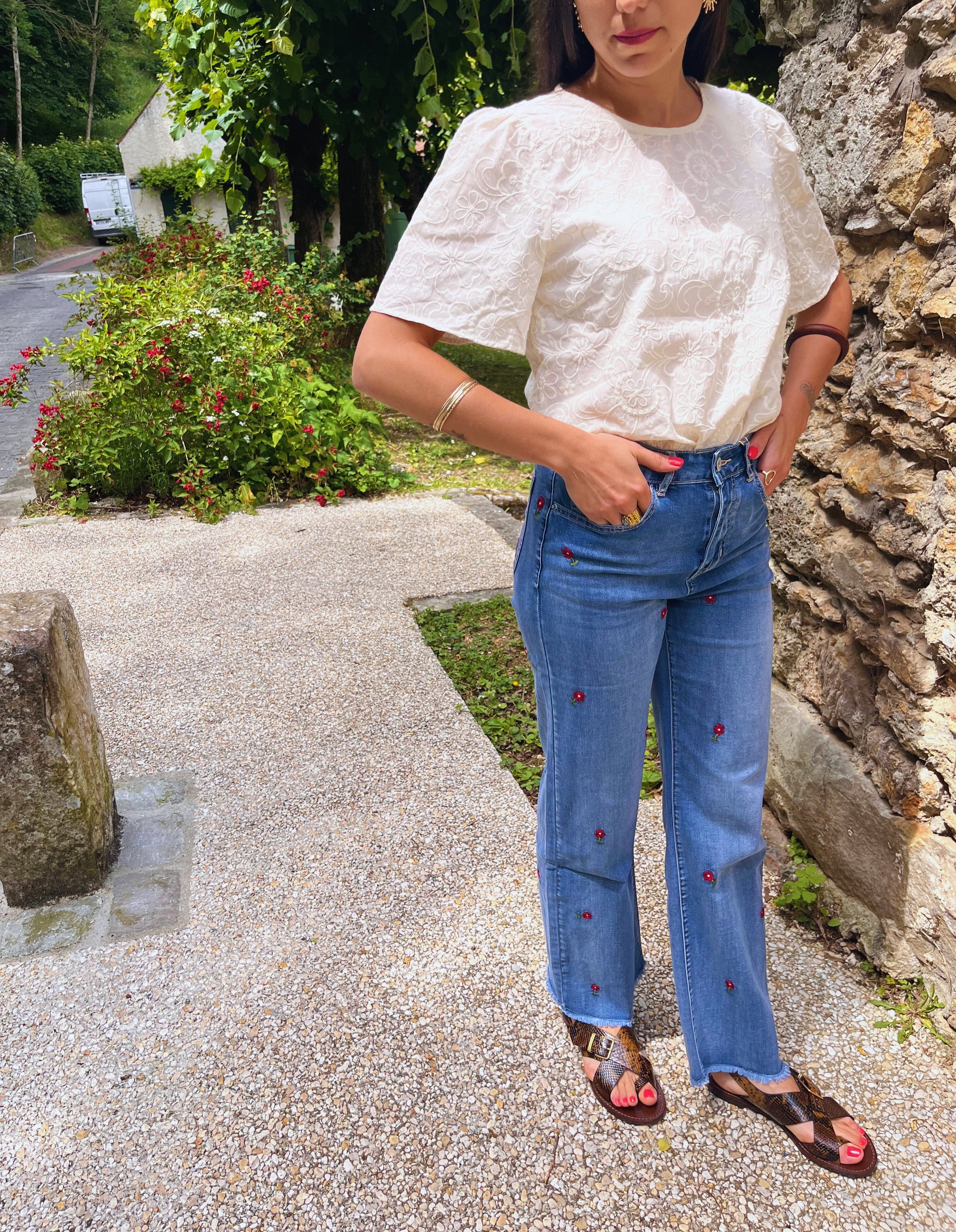 Paula - Blouse brodée
