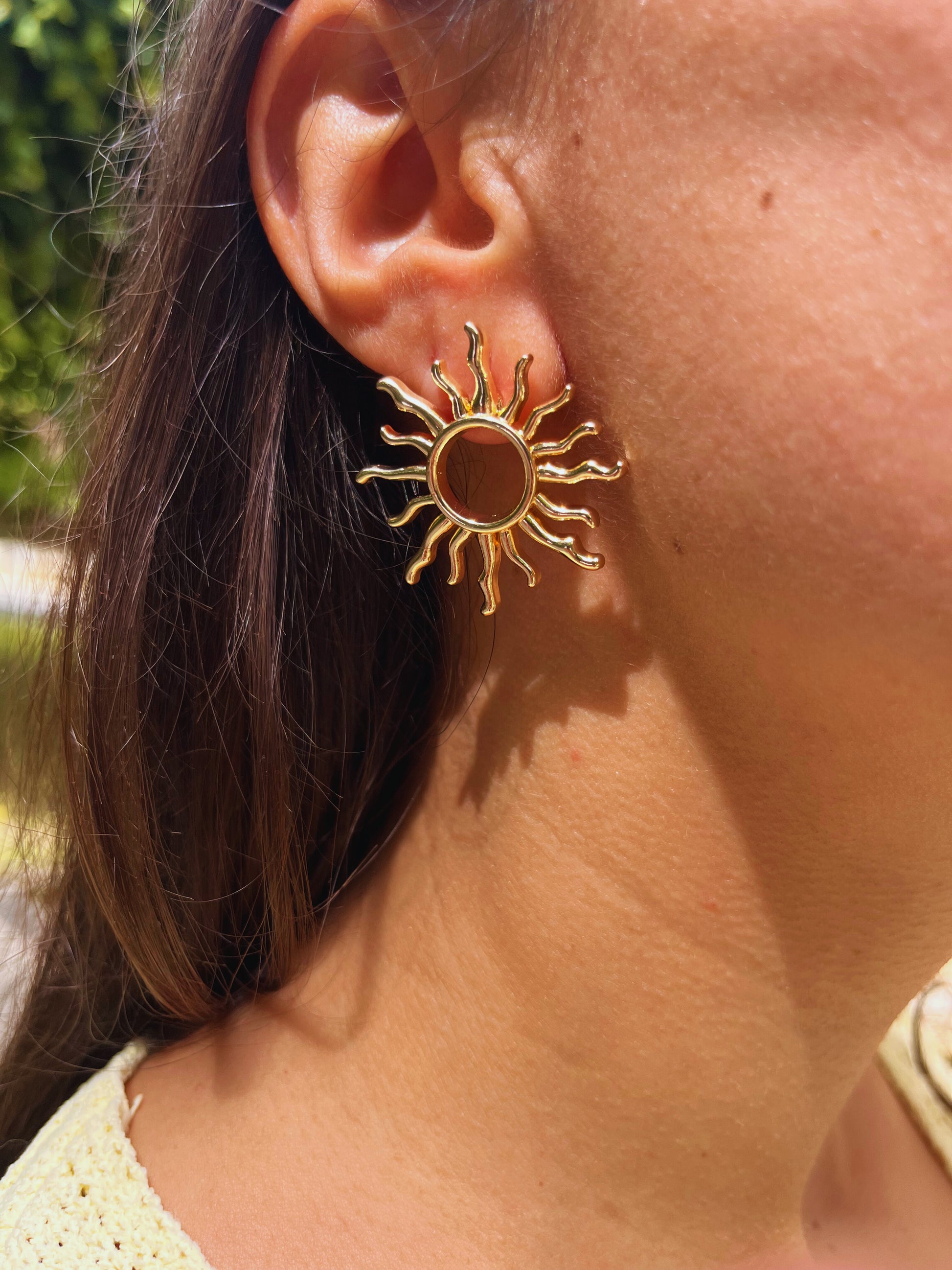Elio - Boucles d’oreilles acier inoxydable doré
