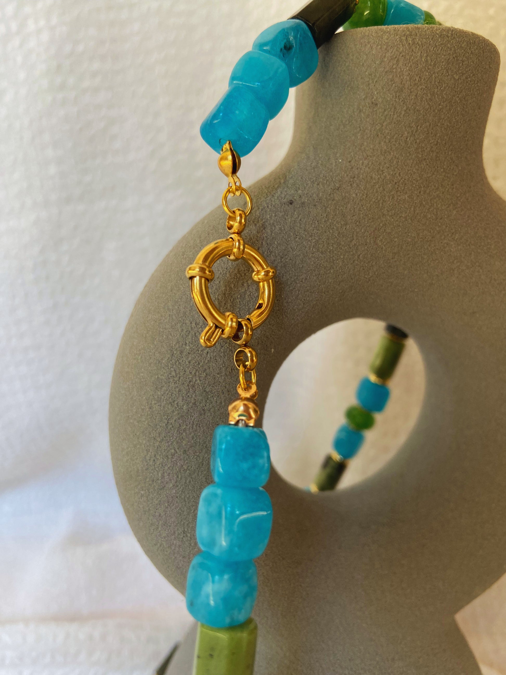 Cléa - Collier pierres naturelles