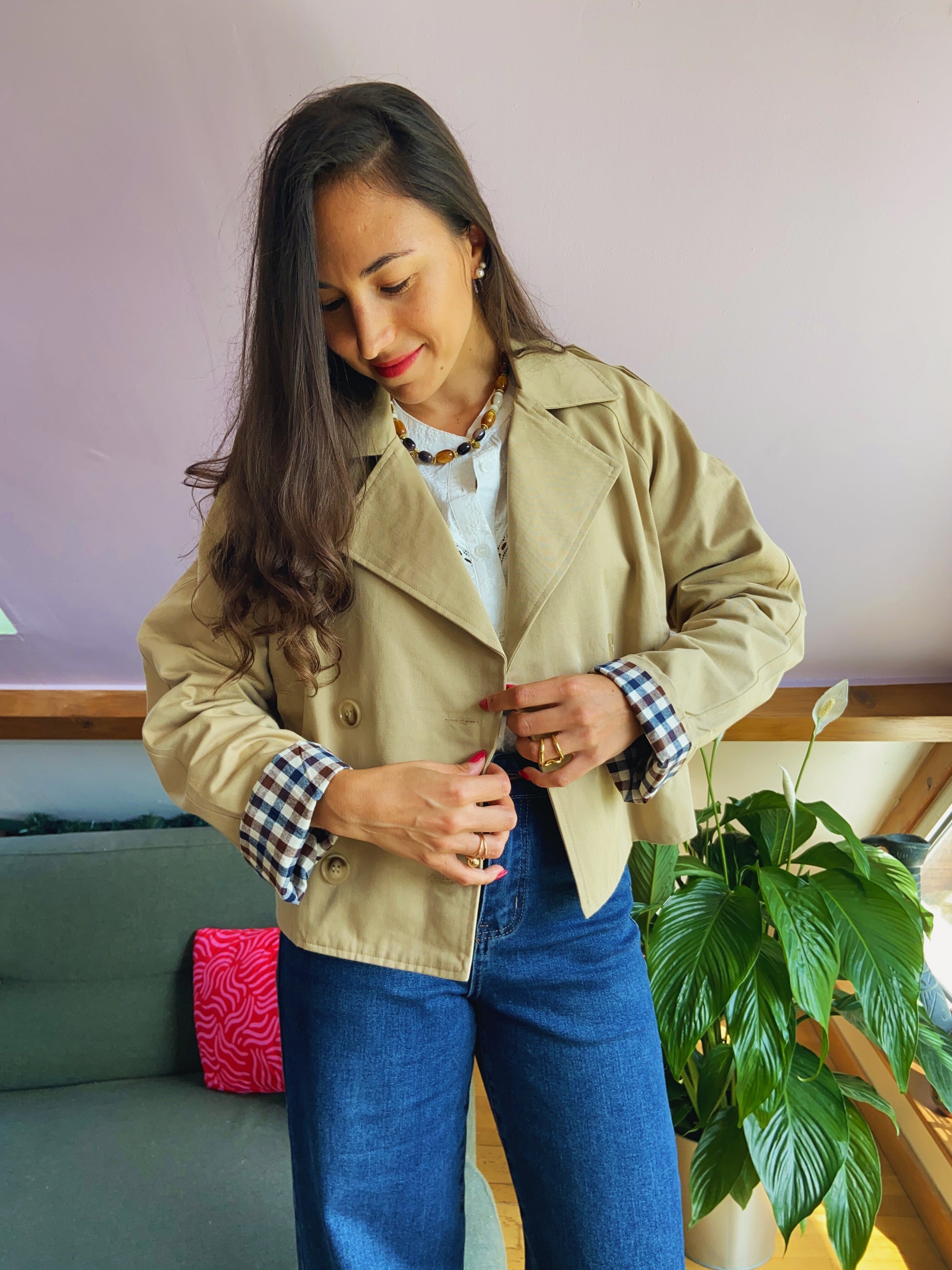 Omar - Trench court beige