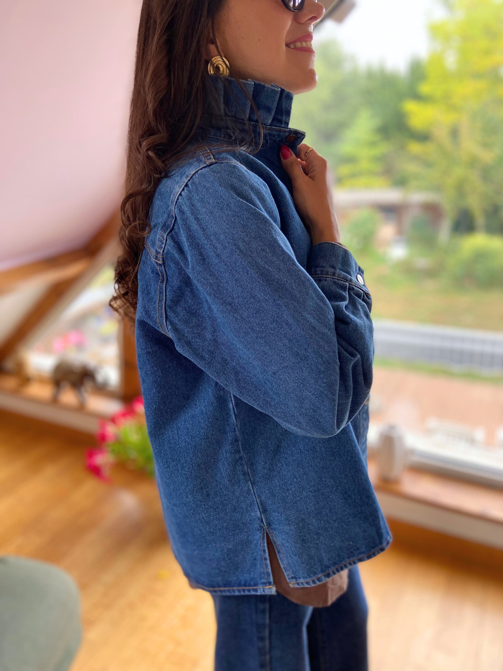 Paul denim - Veste jean col montant