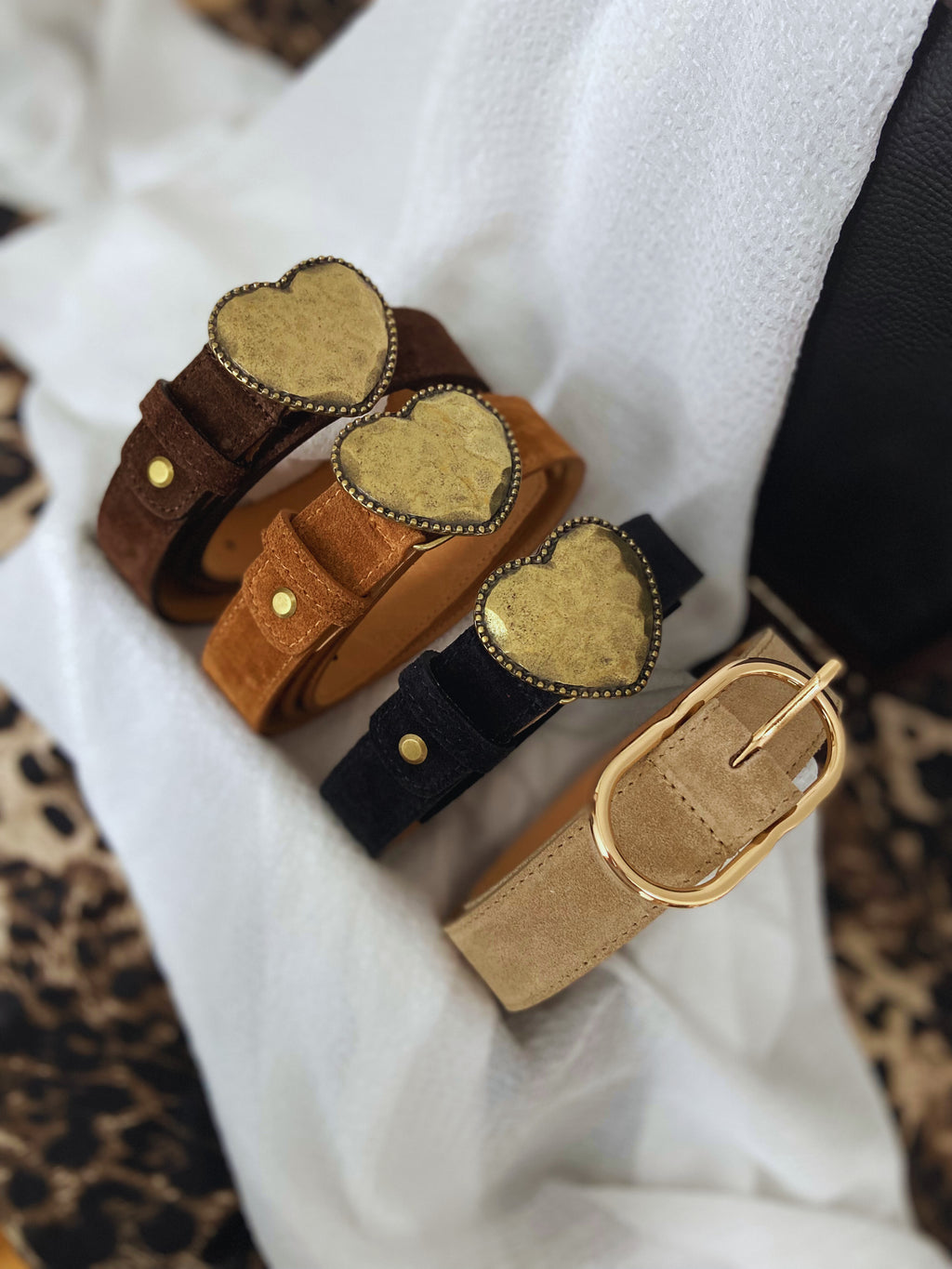 Arthur beige - Ceinture en cuir