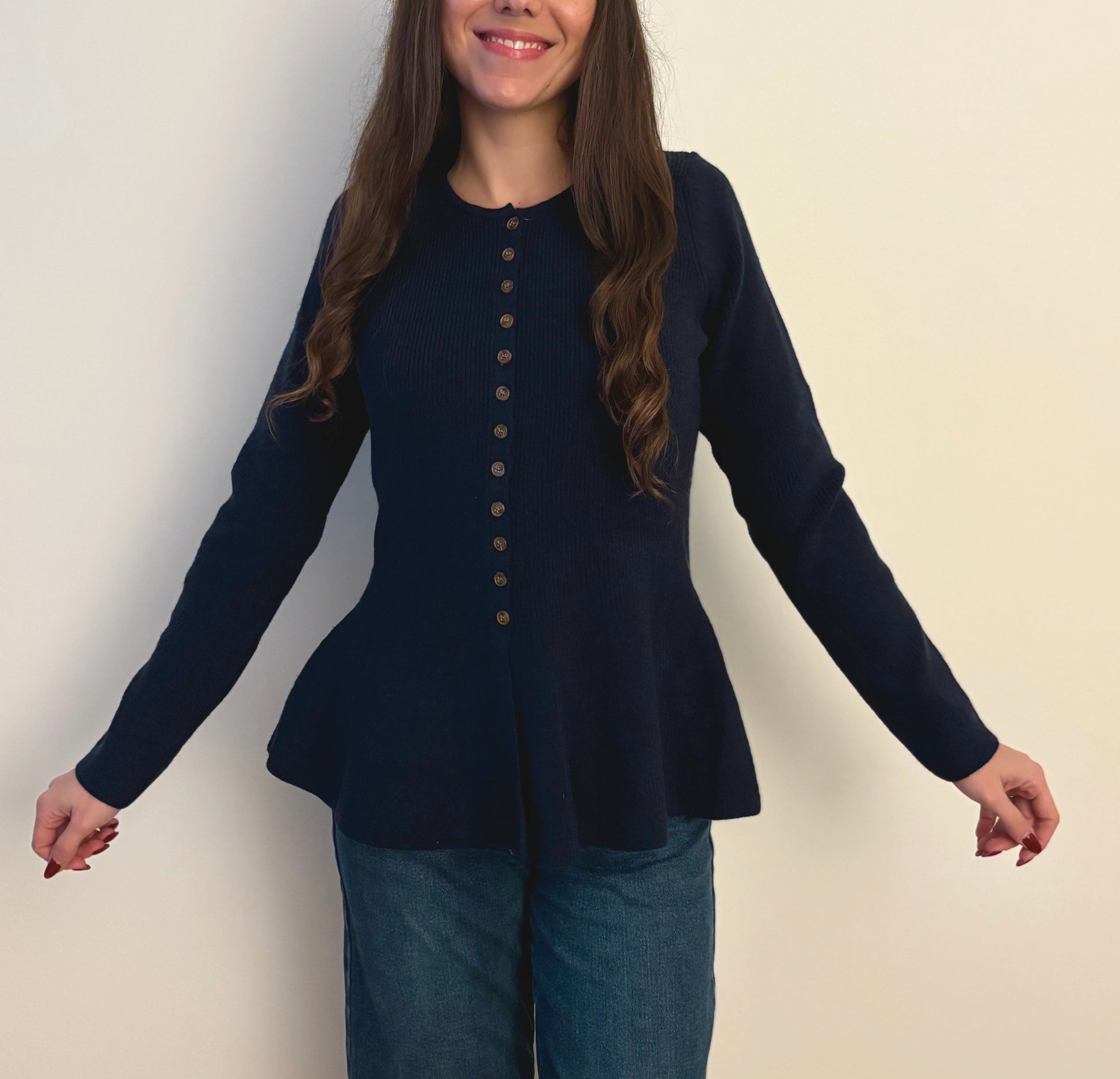 Malo - Pull fin péplum