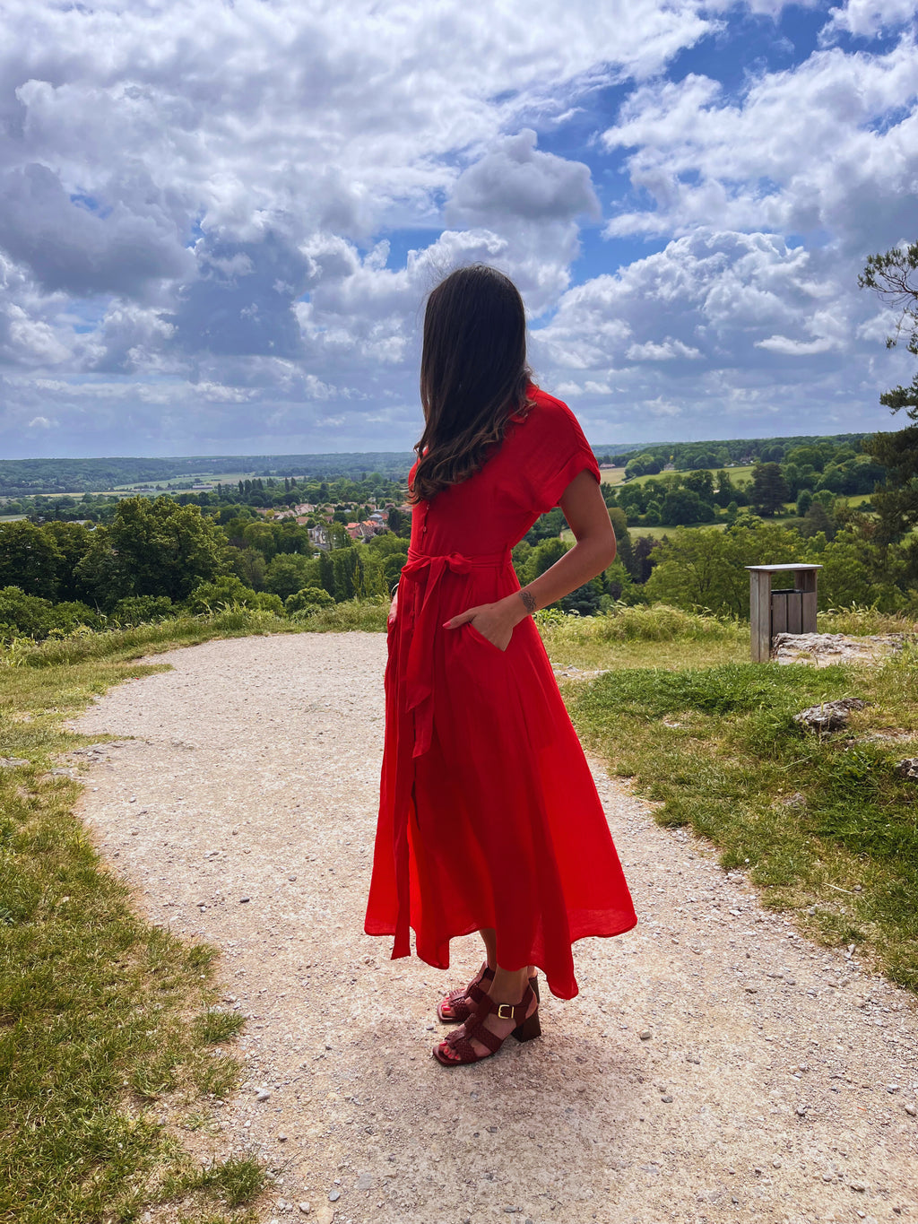 Zélie - Robe longue boutonnée