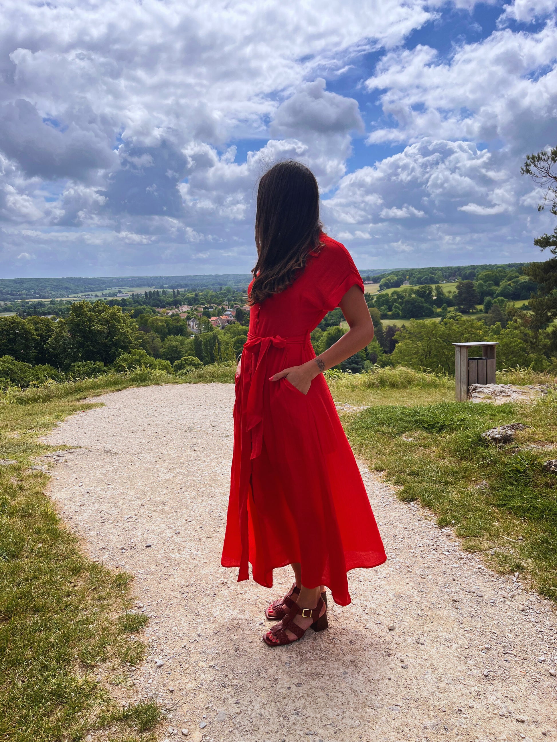 Zélie - Robe longue boutonnée