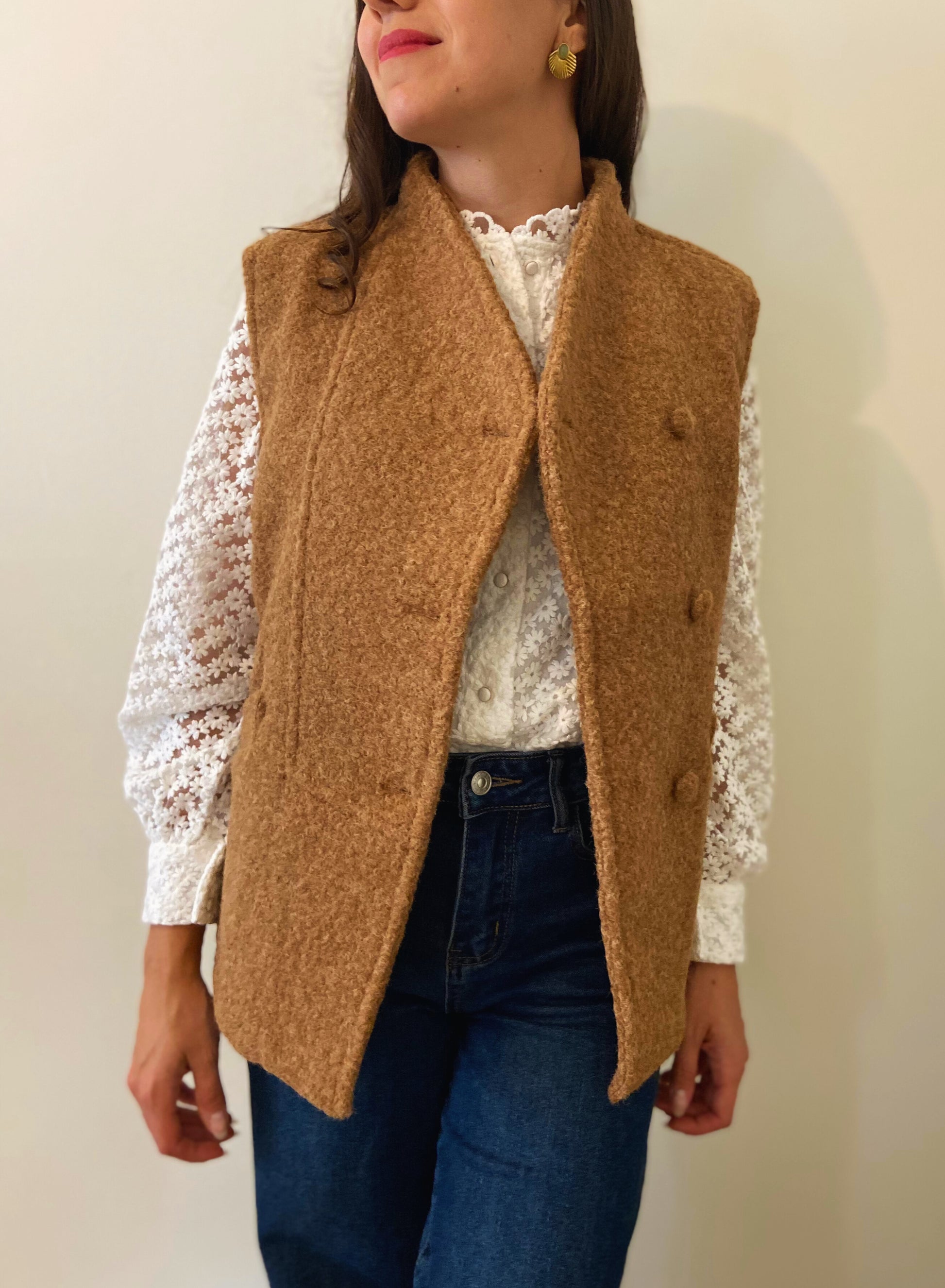 Sandro - Veste gilet sans manches