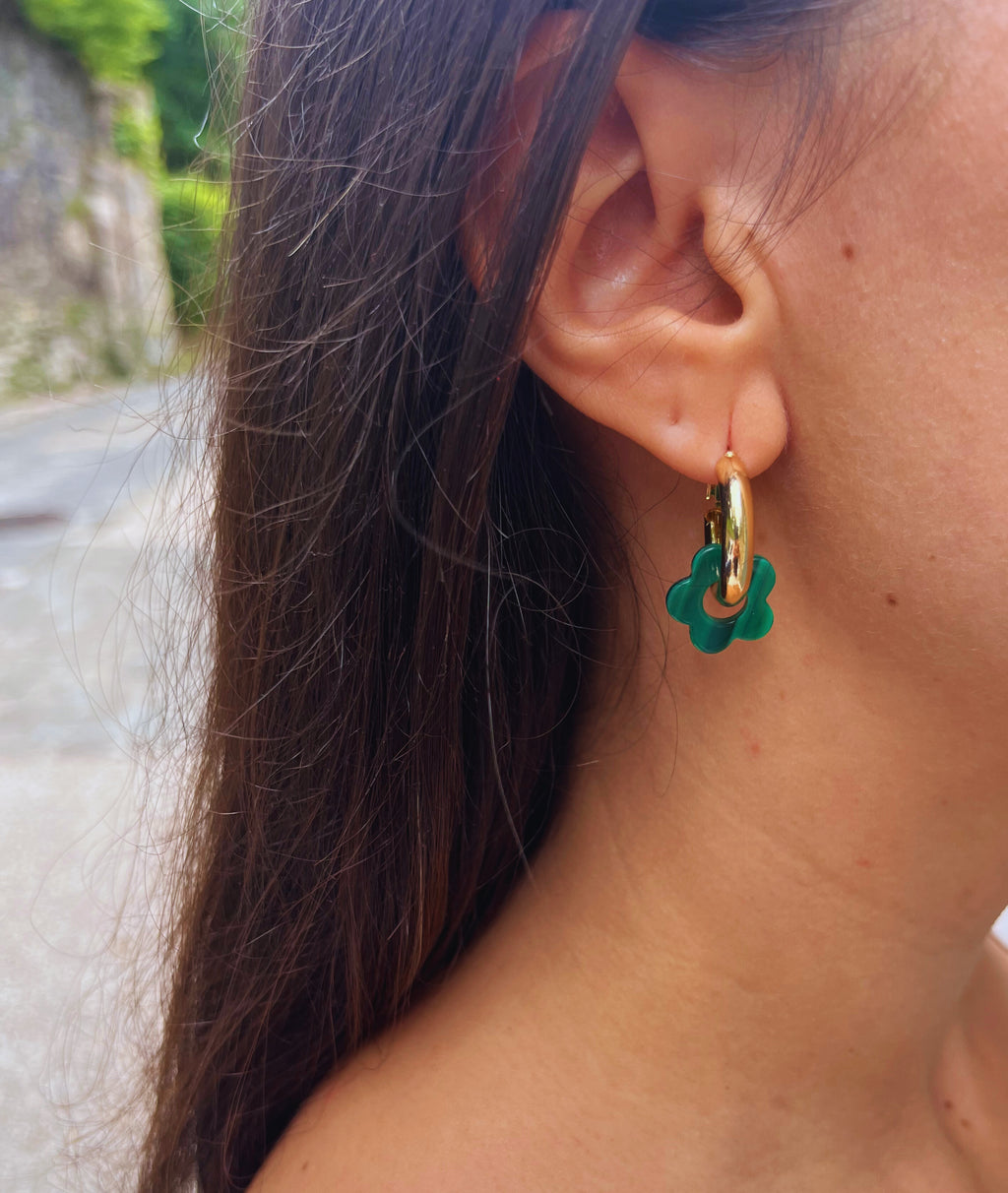 Solène - Boucles d’oreilles acrylique