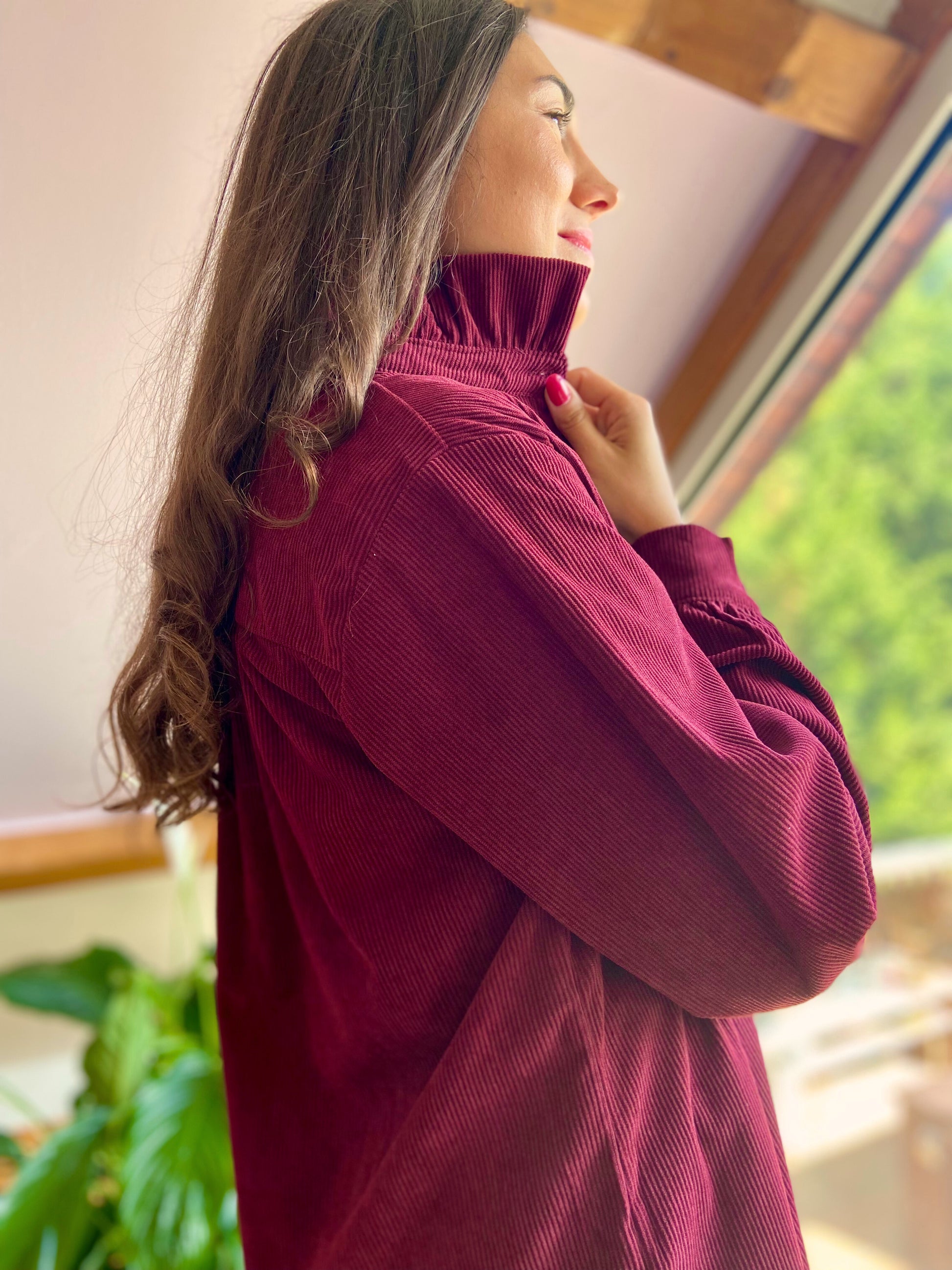 Ana - Surchemise velours