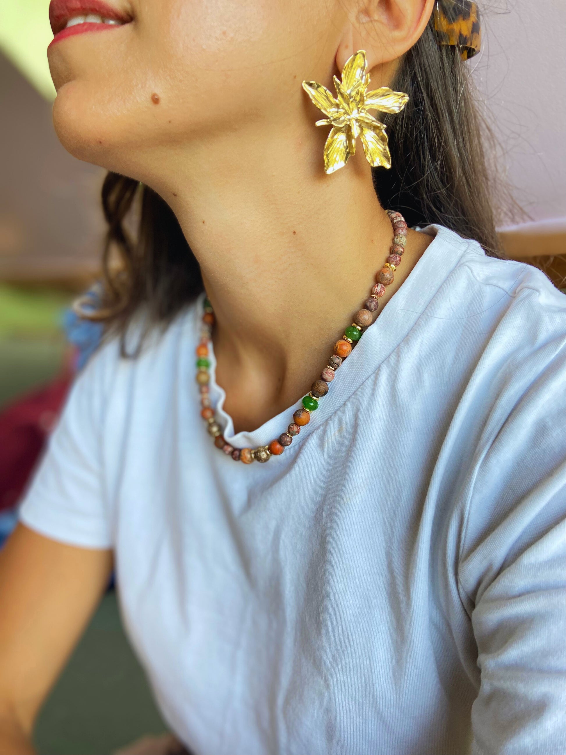 Sienna - Collier pierres naturelles