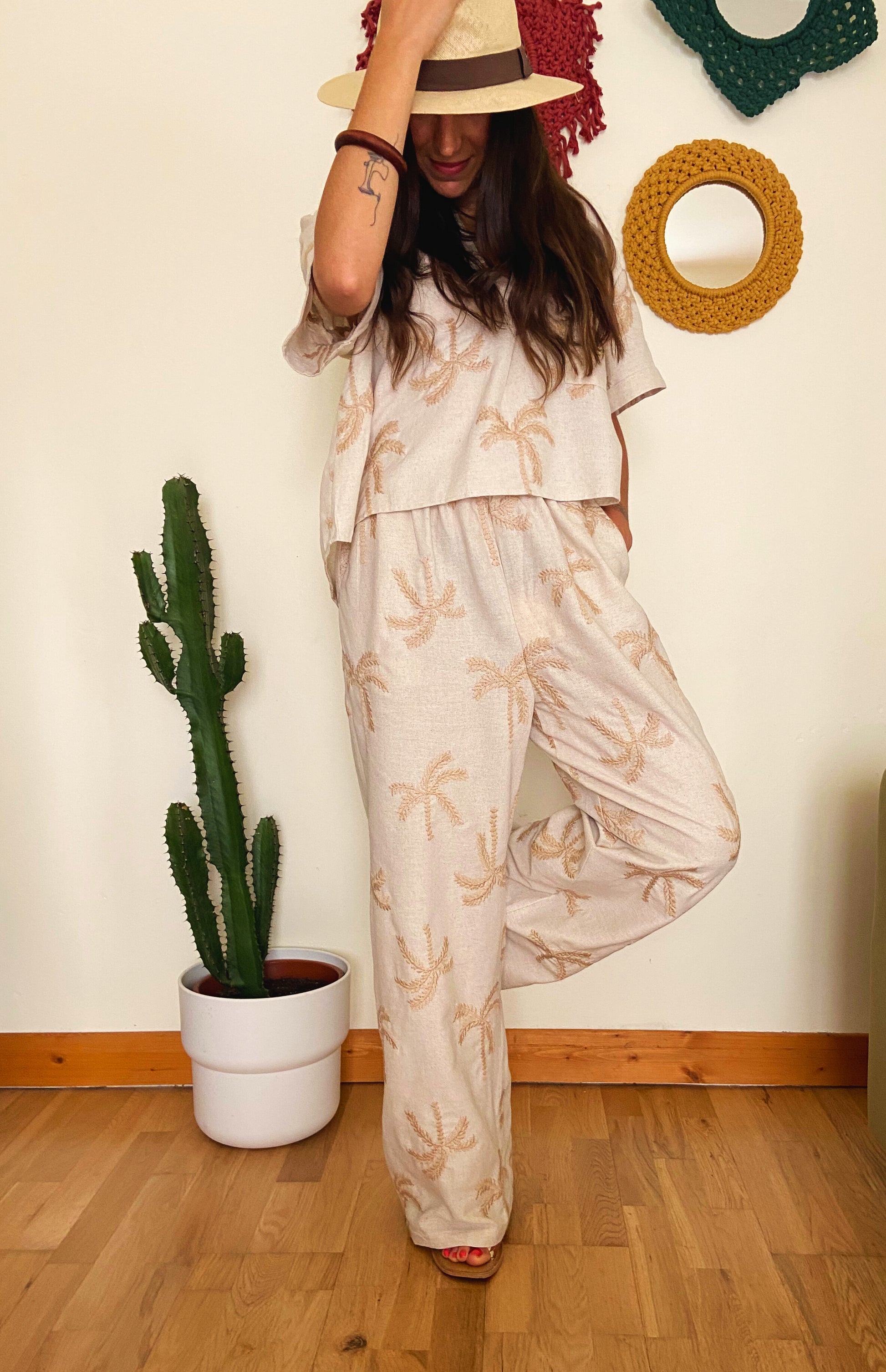 Fiorella - Ensemble palmiers oversize