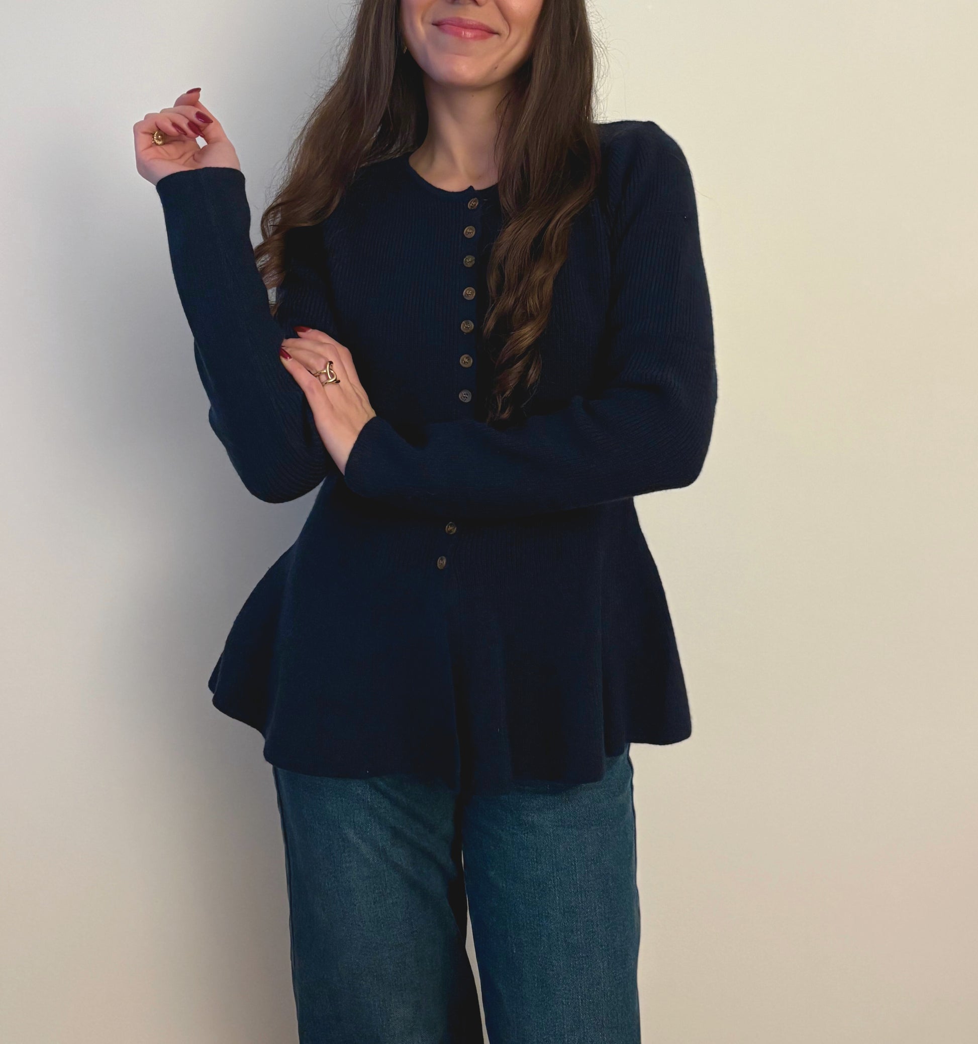 Malo - Pull fin péplum