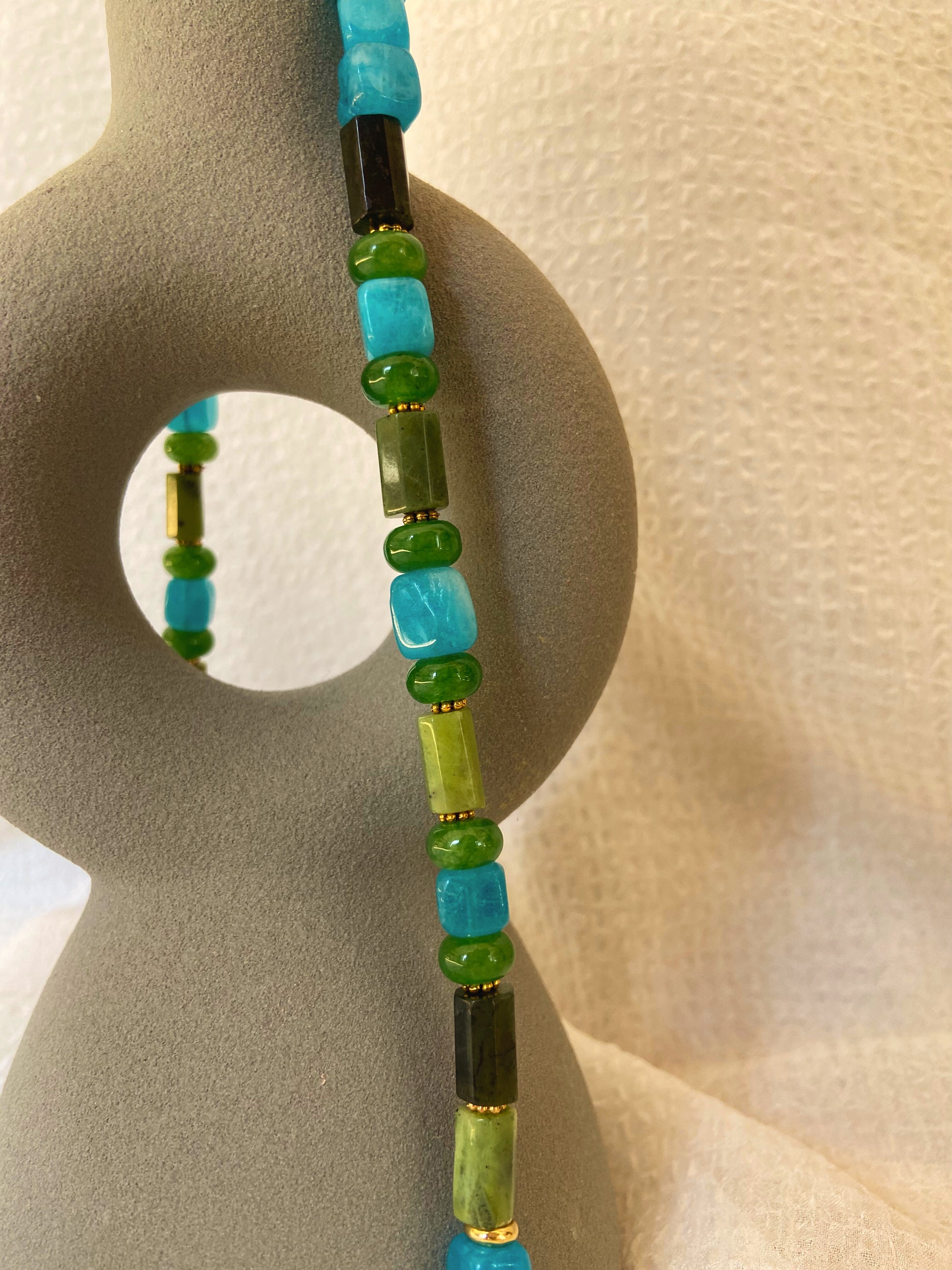 Cléa - Collier pierres naturelles