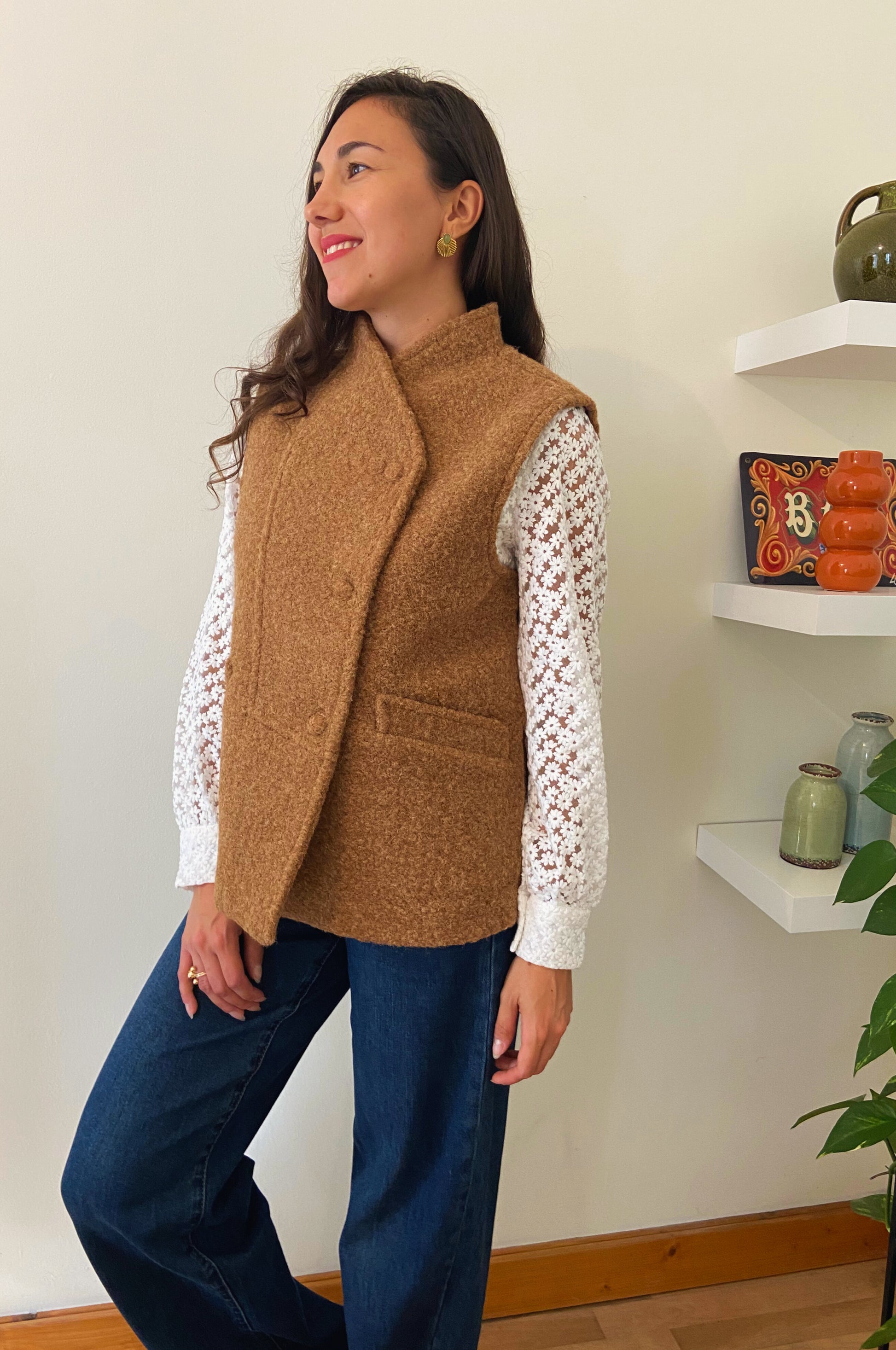 Sandro - Veste gilet sans manches