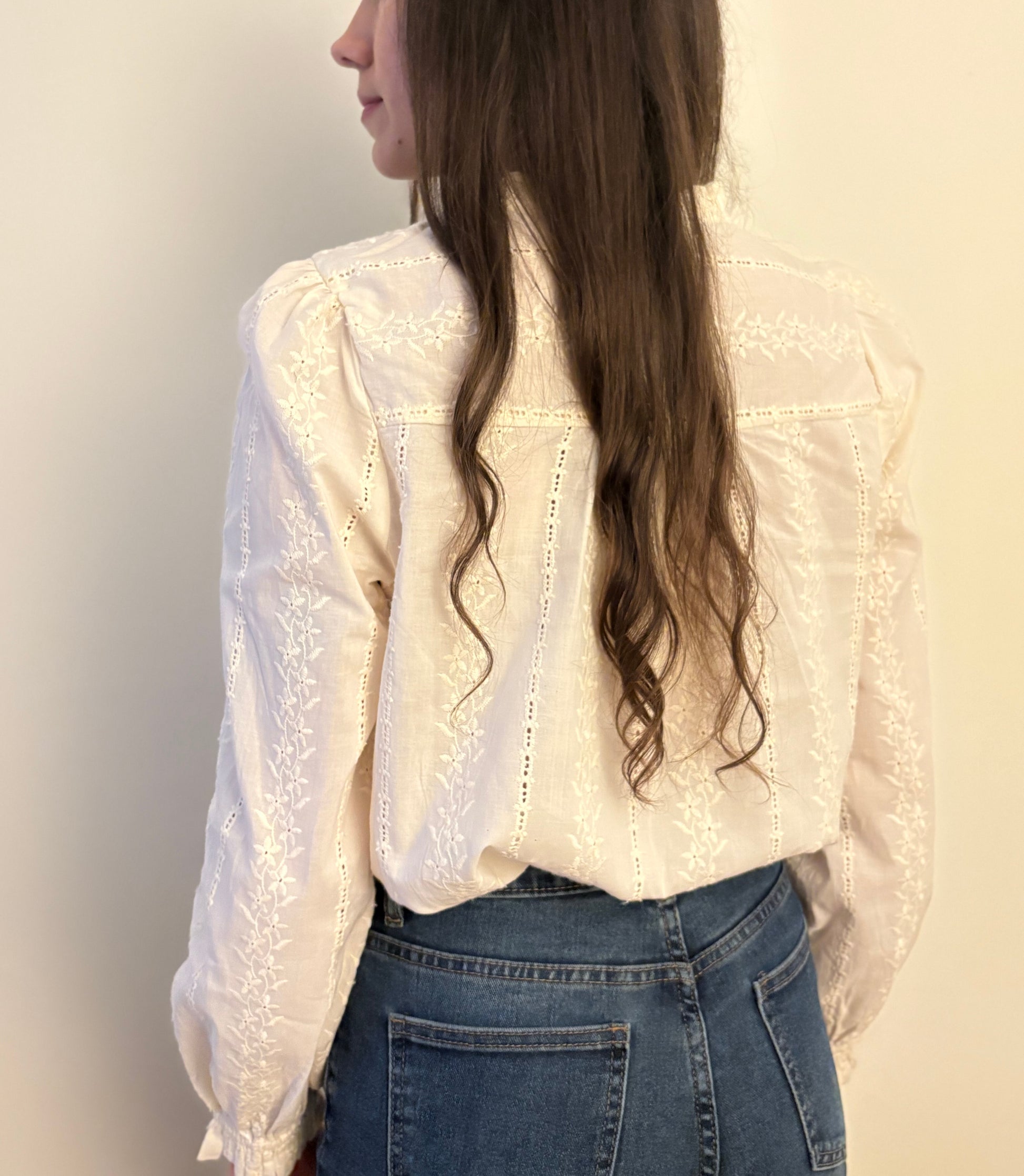 Thelma - Chemise brodée coton