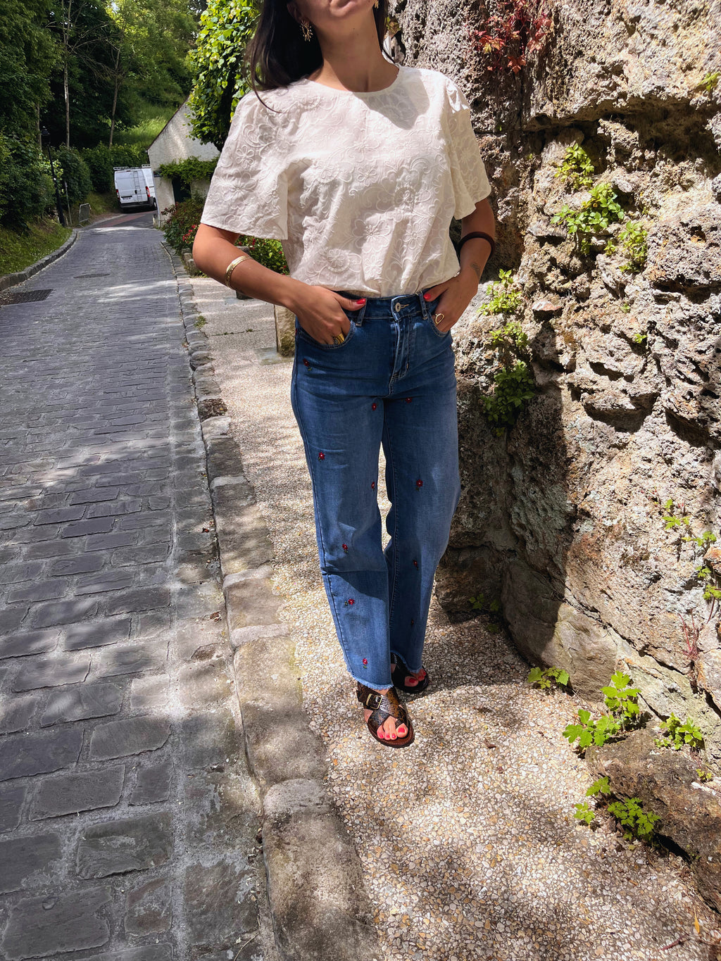 Paula - Blouse brodée