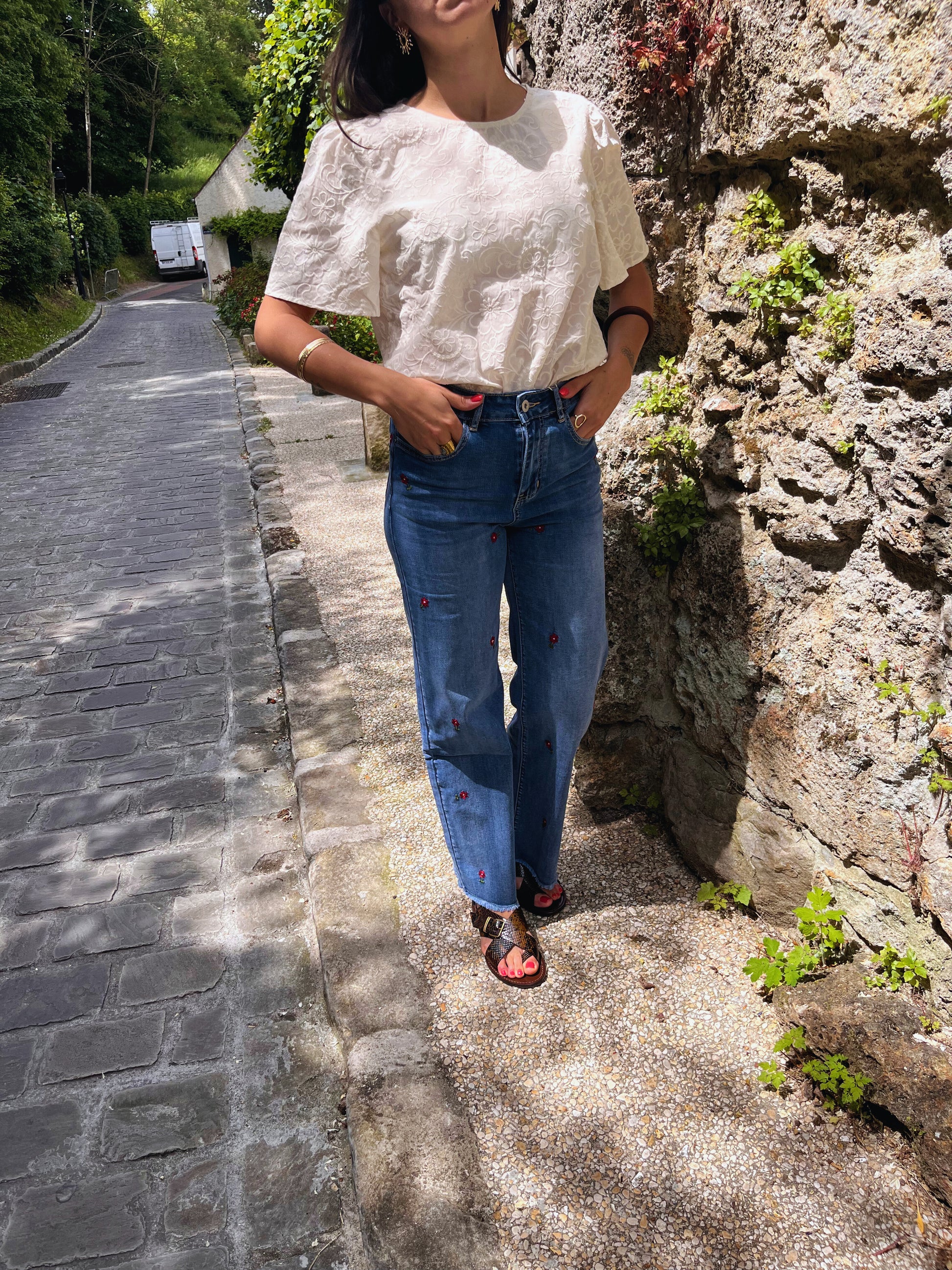 Paula - Blouse brodée