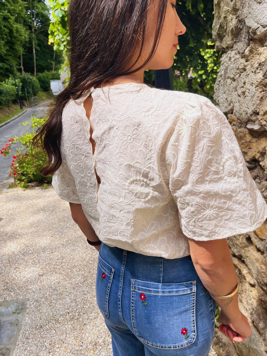 Paula - Blouse brodée