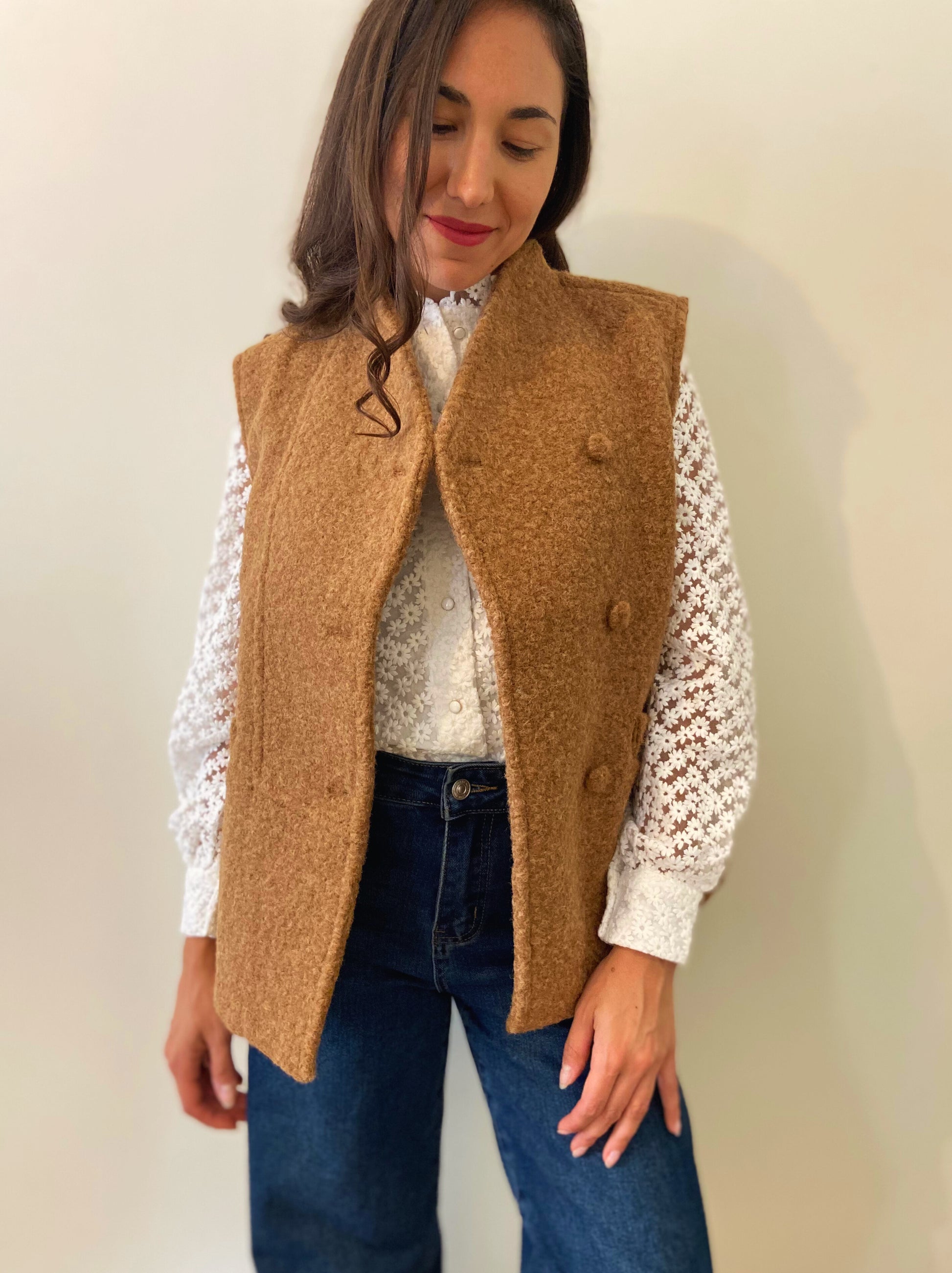 Sandro - Veste gilet sans manches