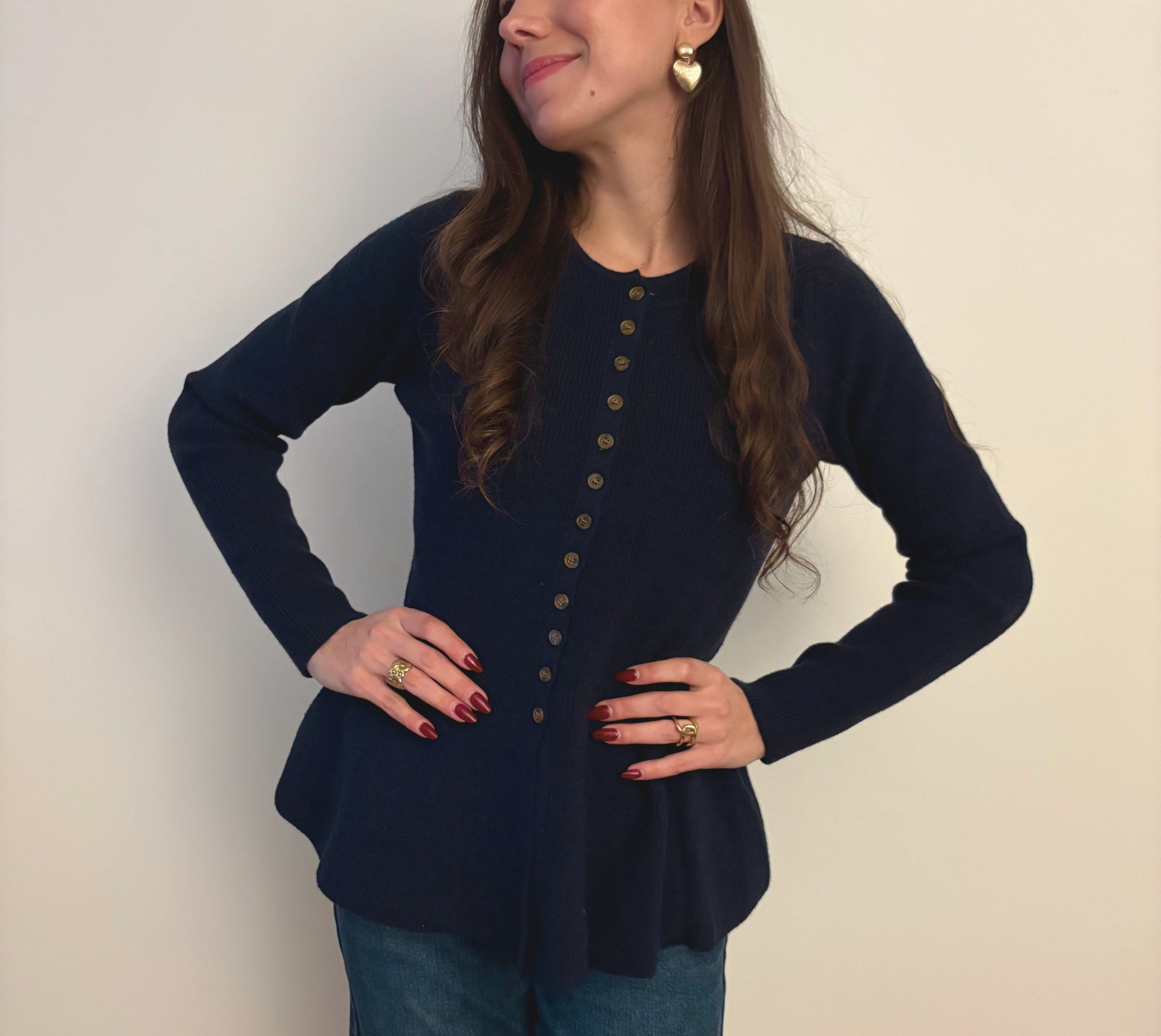 Malo - Pull fin péplum