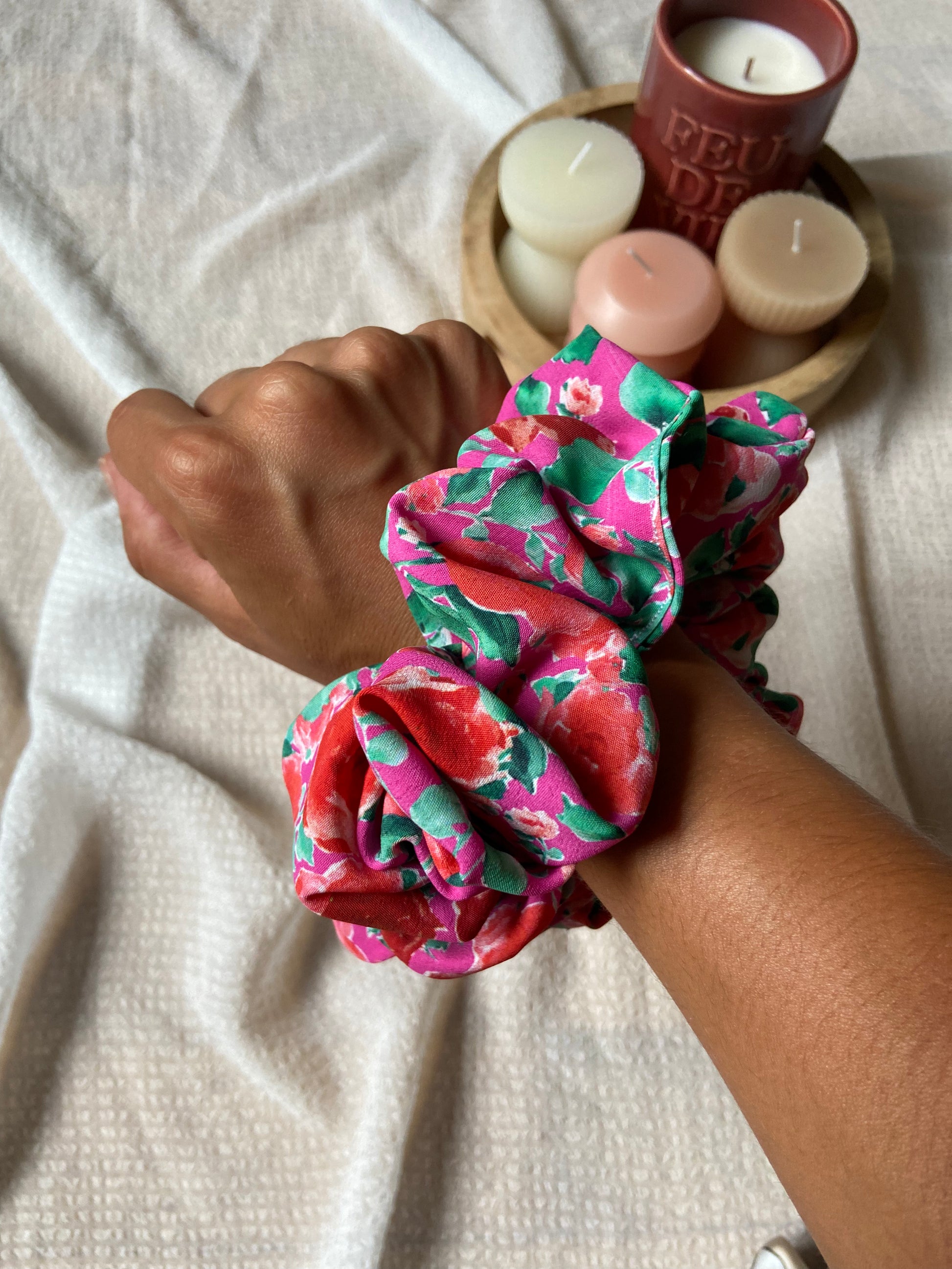 Maxi chouchou petites roses