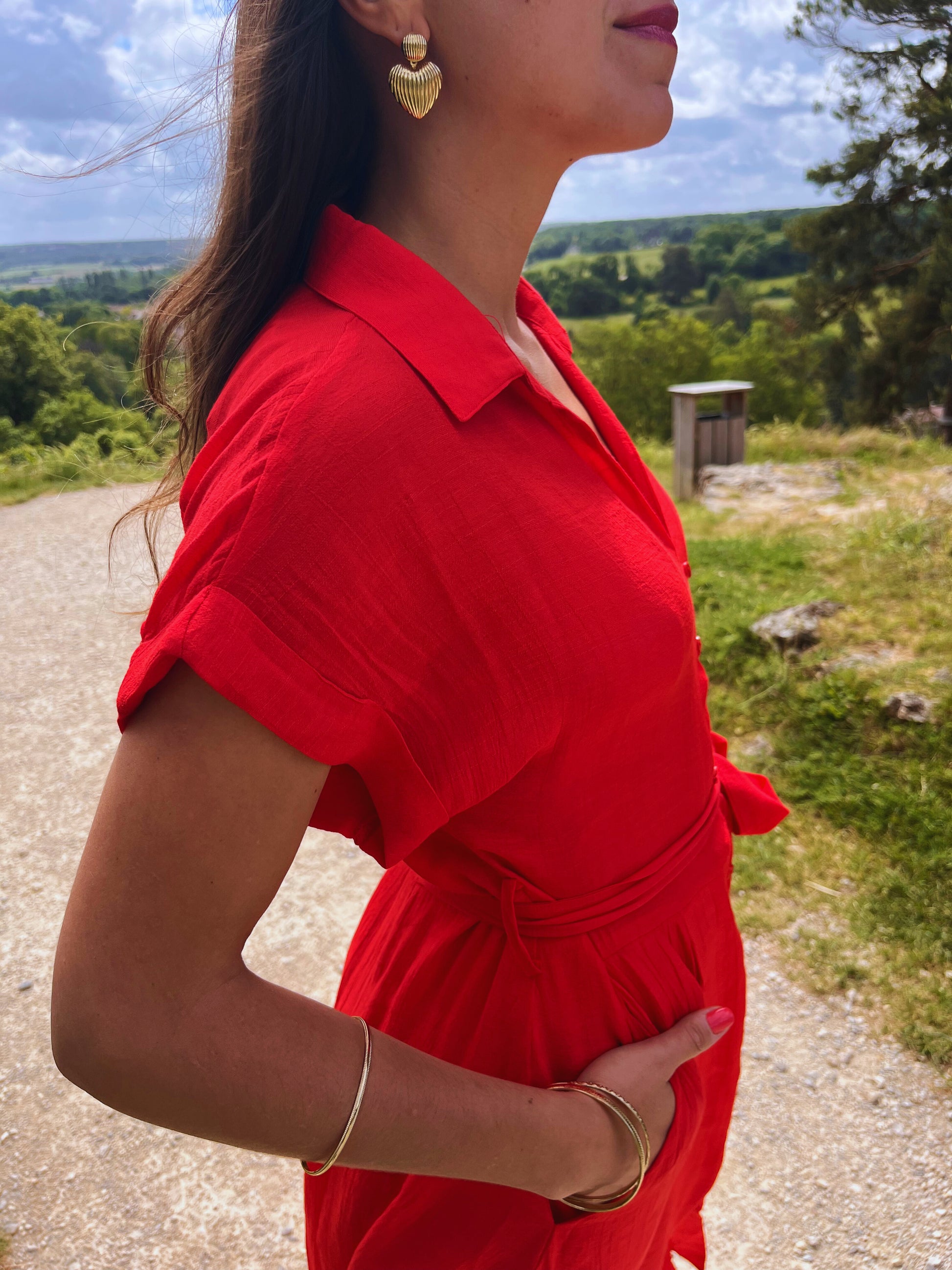 Zélie - Robe longue boutonnée