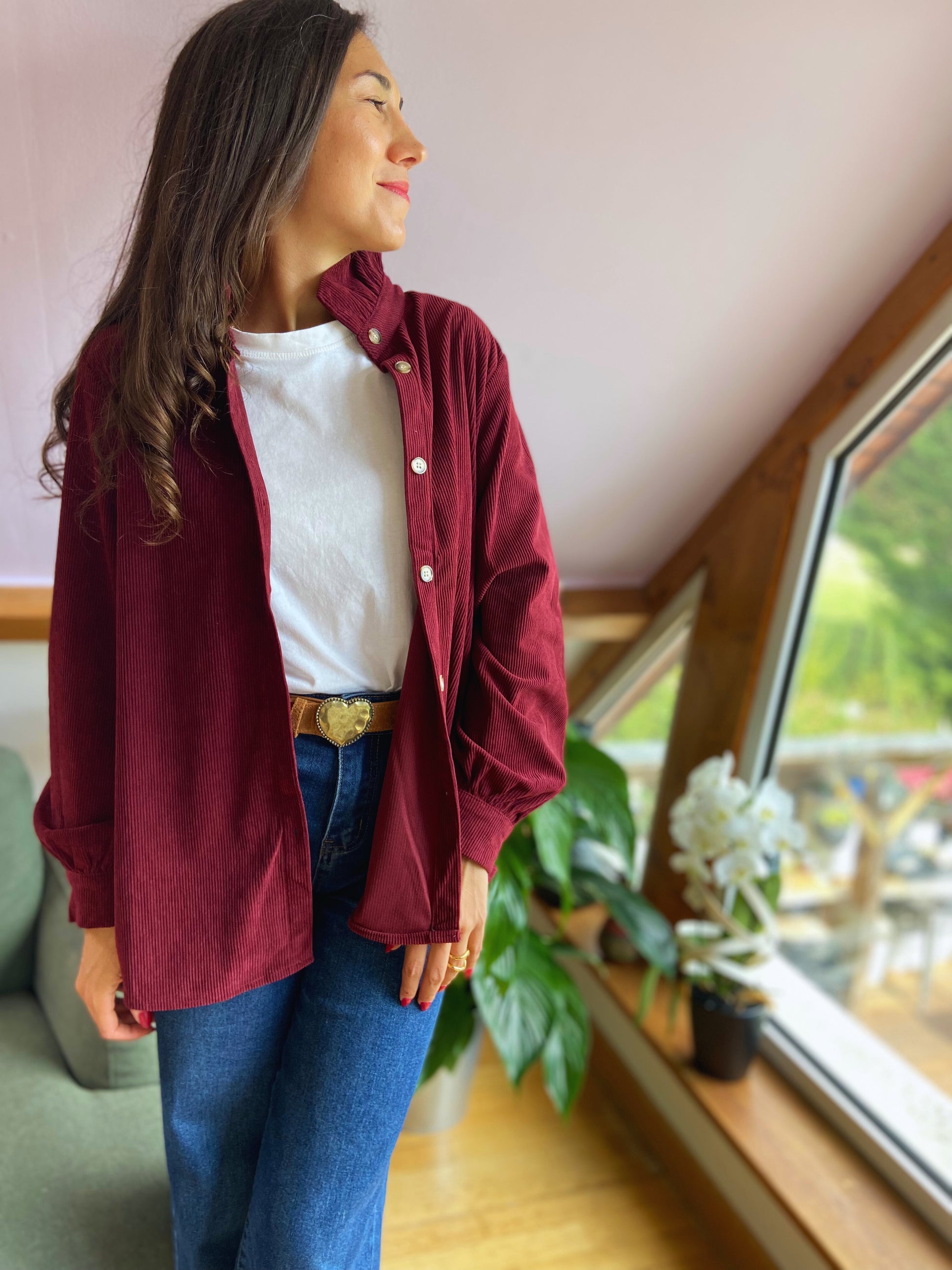 Ana - Surchemise velours