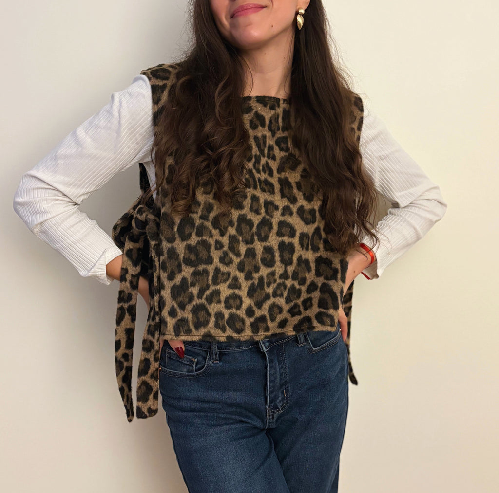 Louis - Pull sans manches avec nœuds