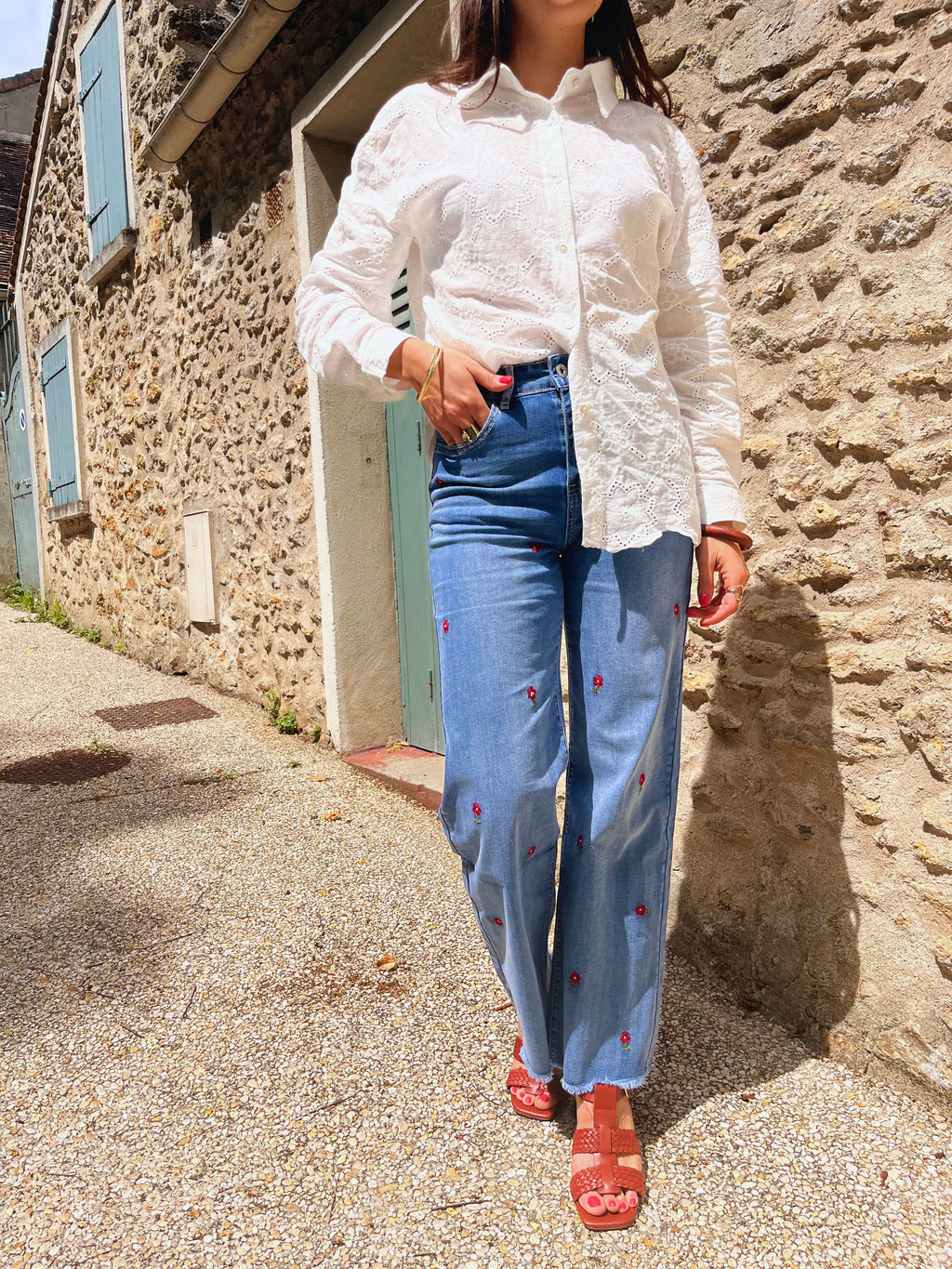Martina - Chemise brodée