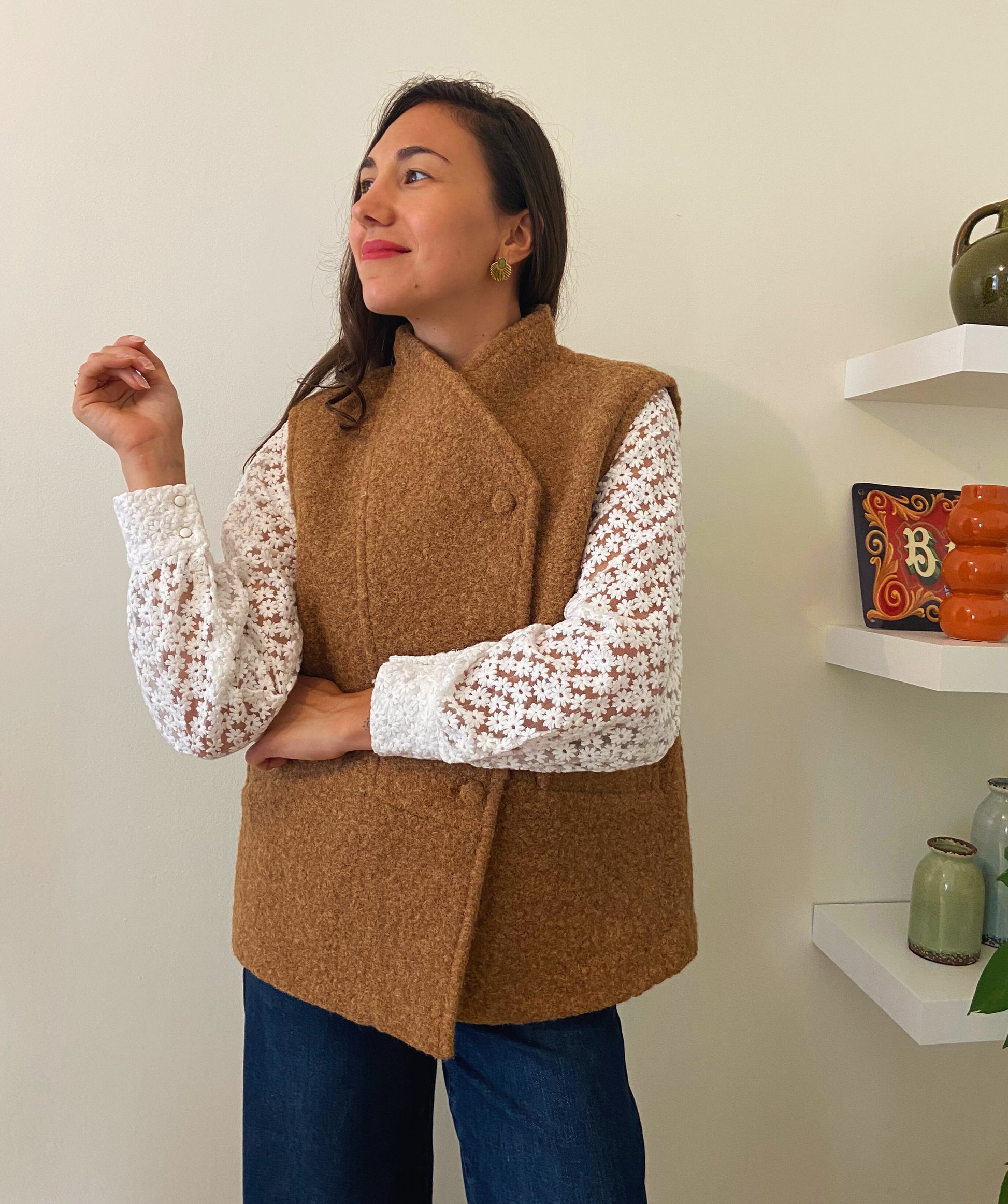 Sandro - Veste gilet sans manches