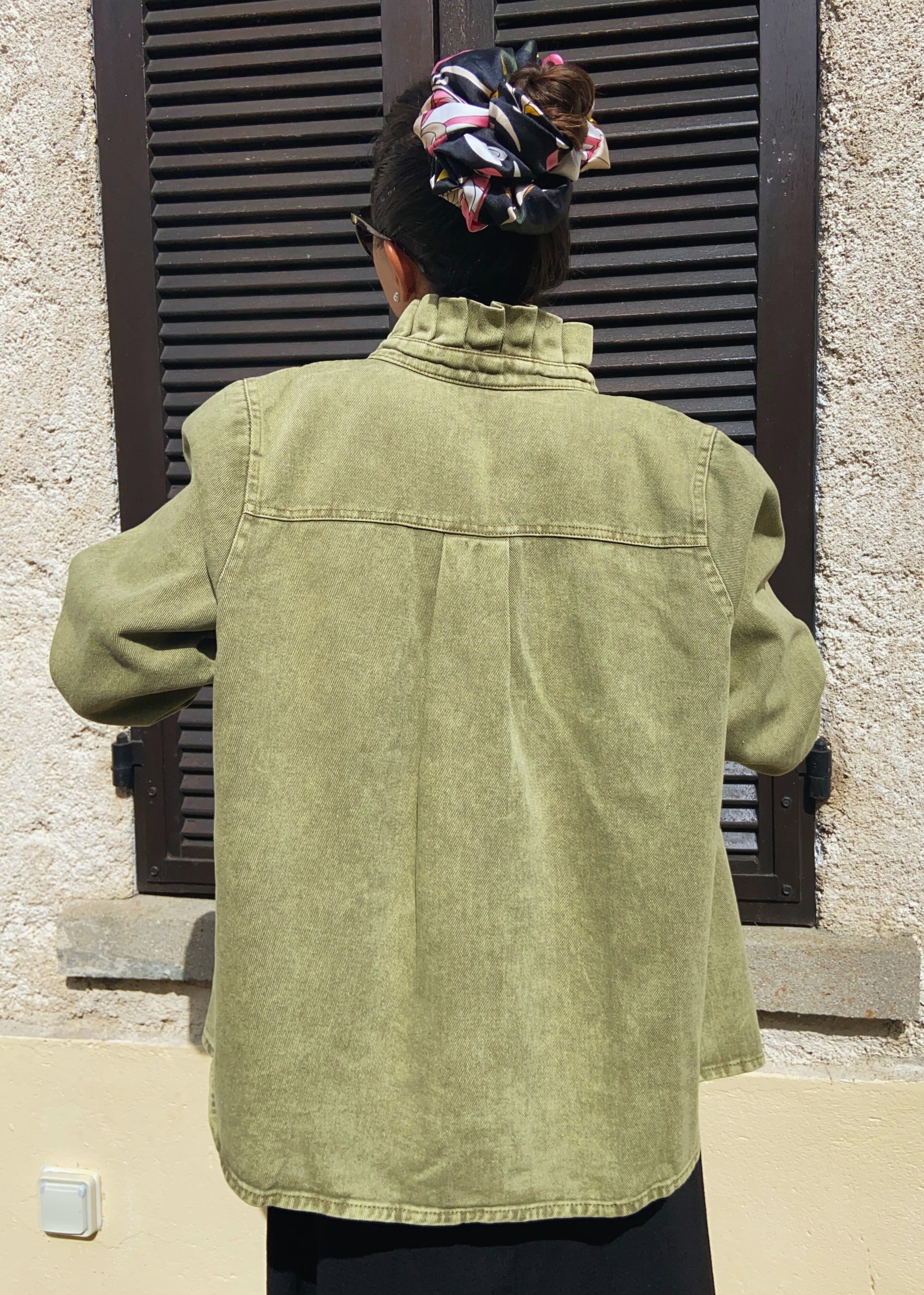 Paul kaki - Veste jean col montant
