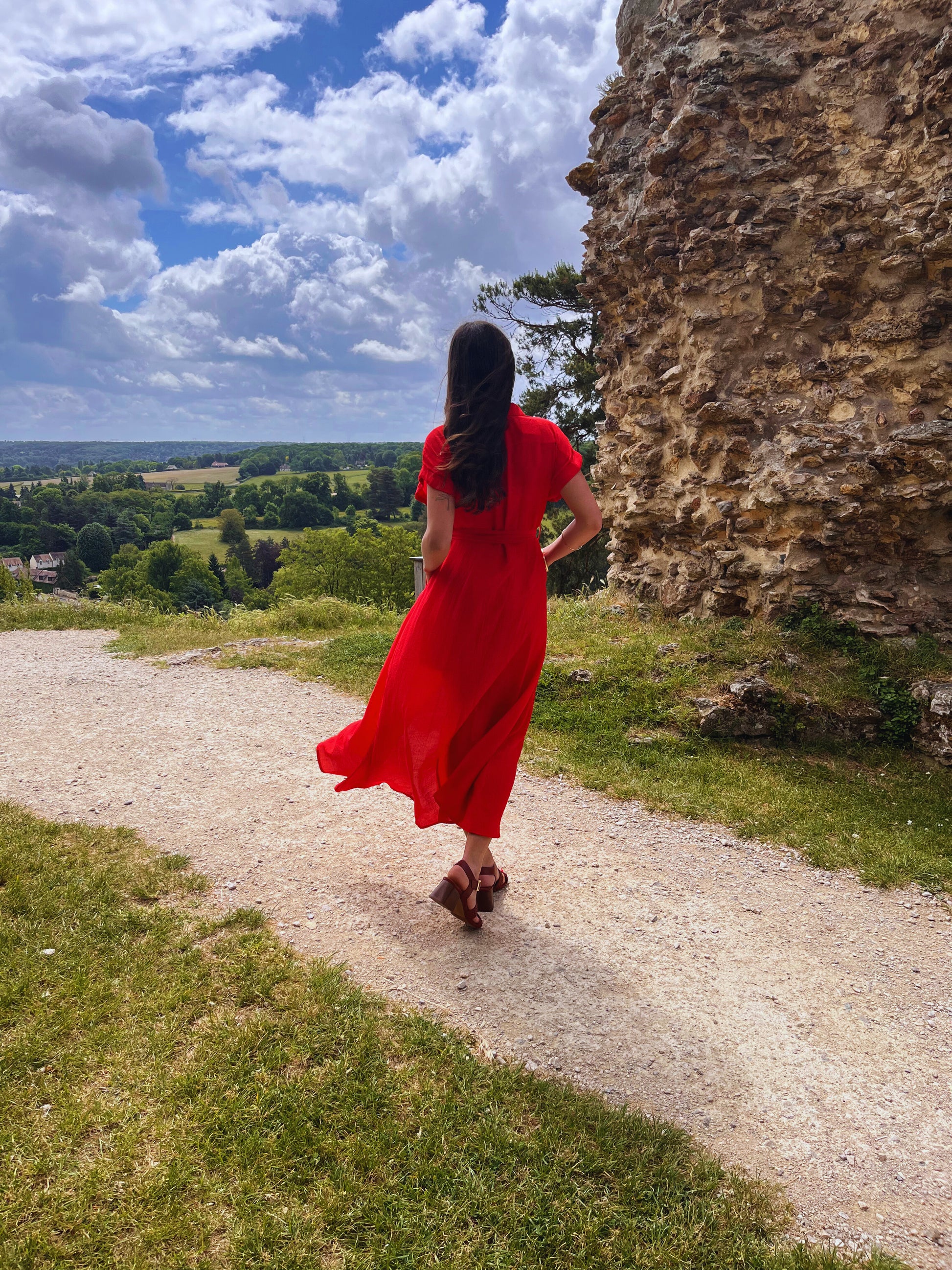 Zélie - Robe longue boutonnée