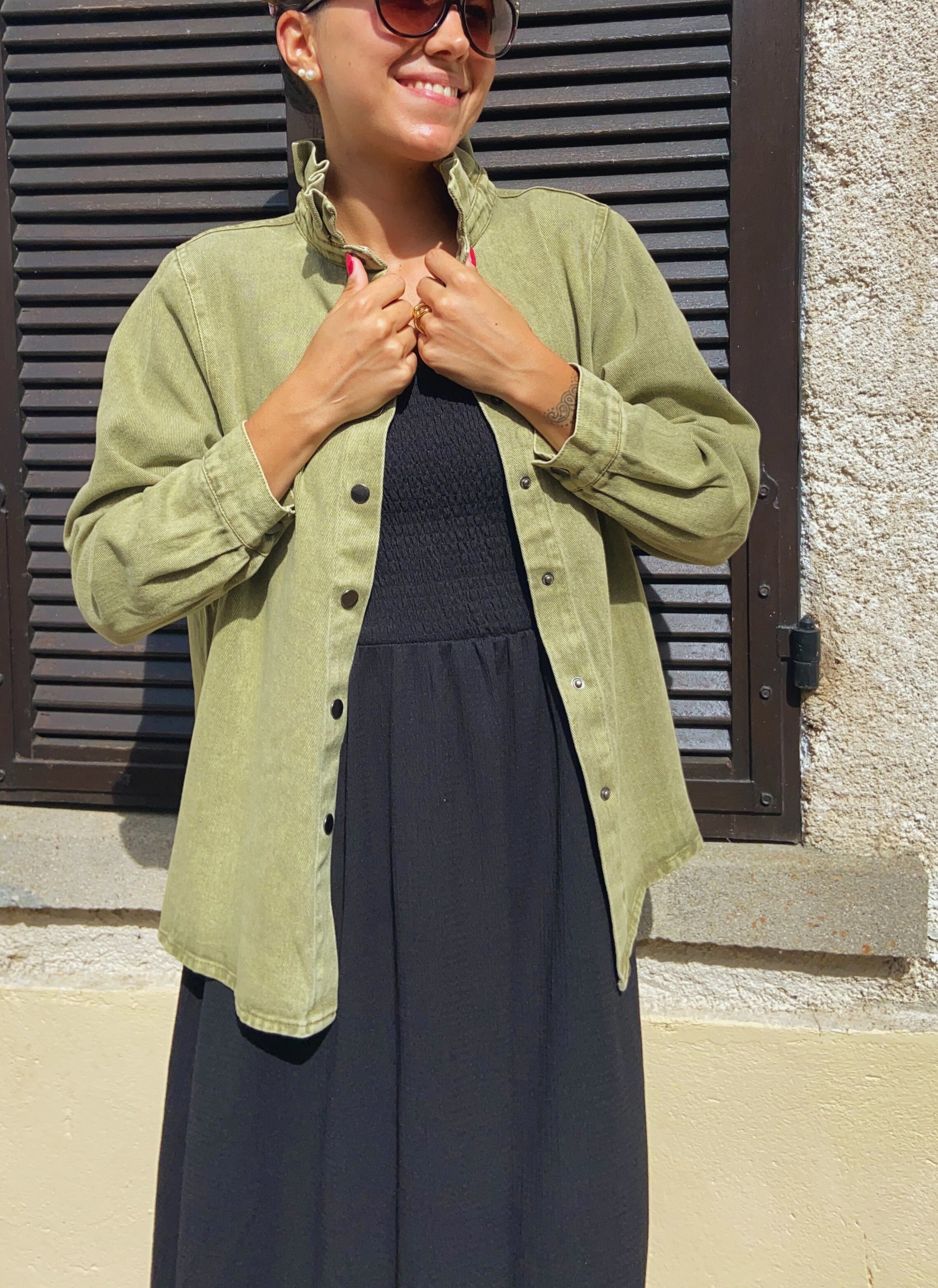 Paul kaki - Veste jean col montant