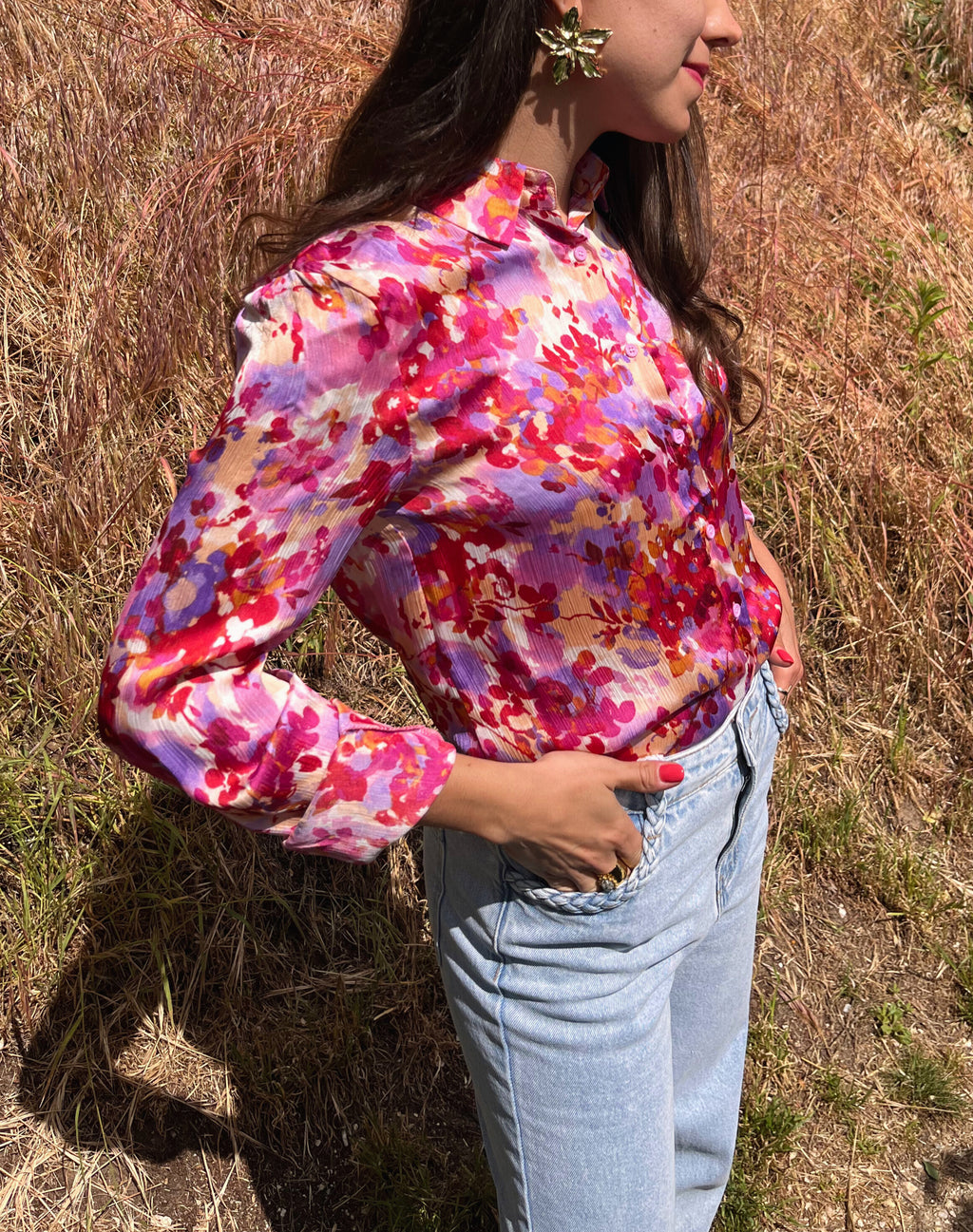 Dahlia - Chemise fleurie