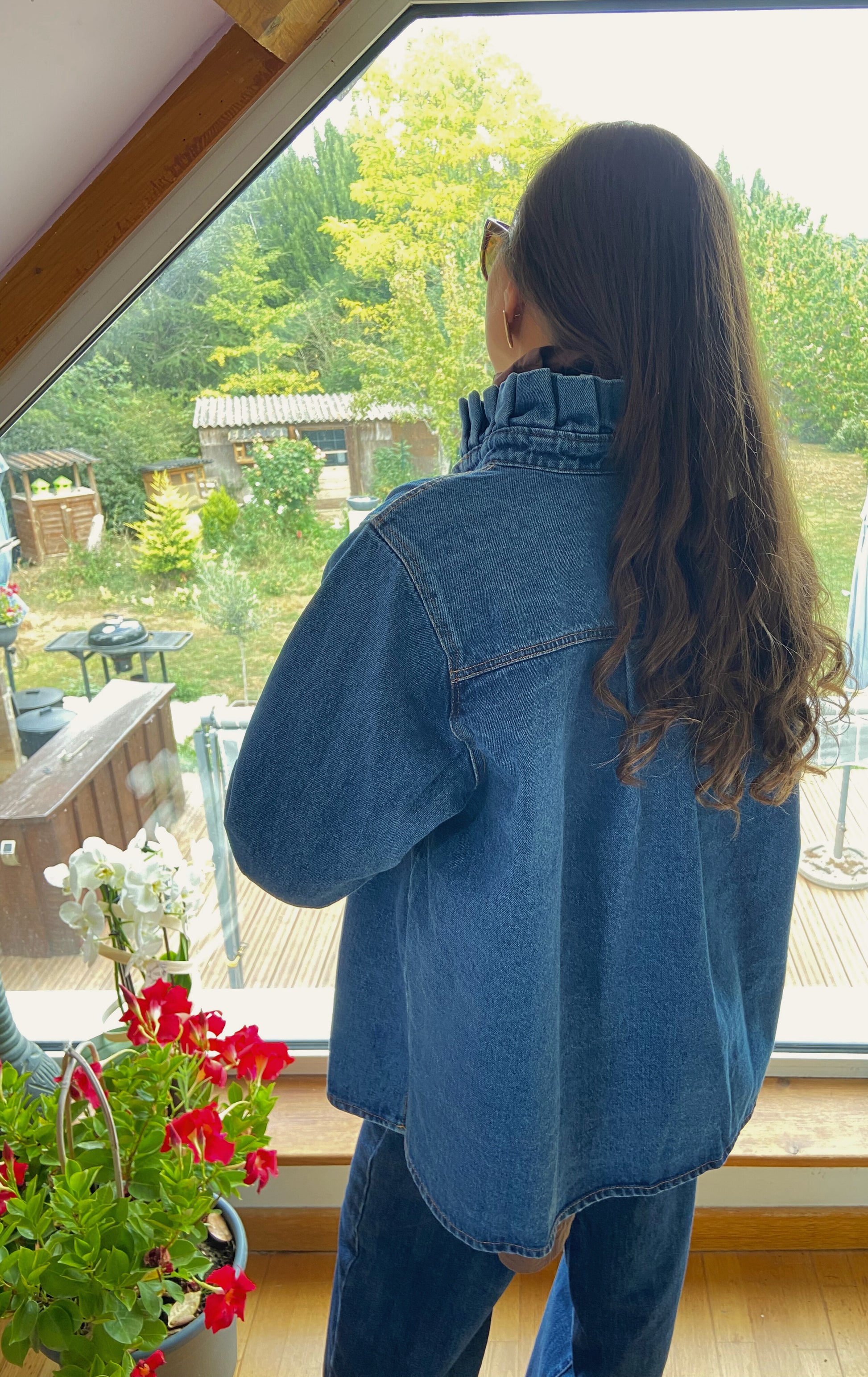 Paul denim - Veste jean col montant