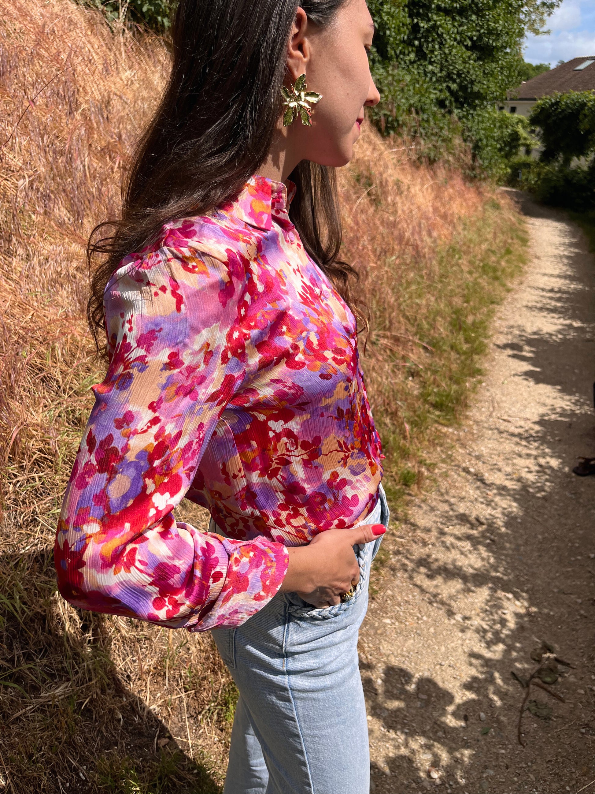Dahlia - Chemise fleurie